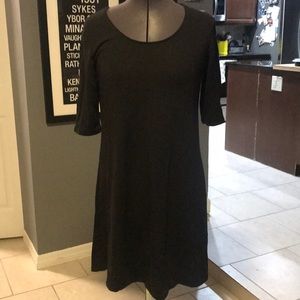 Black jersey dress